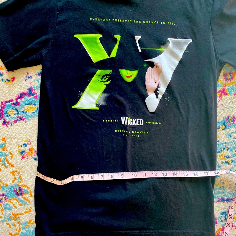 Wicked 15th anniversary black tee